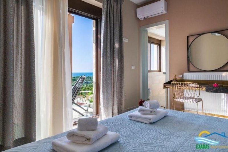 Plaka bei Chania Kreta, Plaka: Luxusvilla mit besonderer Qualität und atemberaubendem Meerblick zu verkaufen Haus kaufen